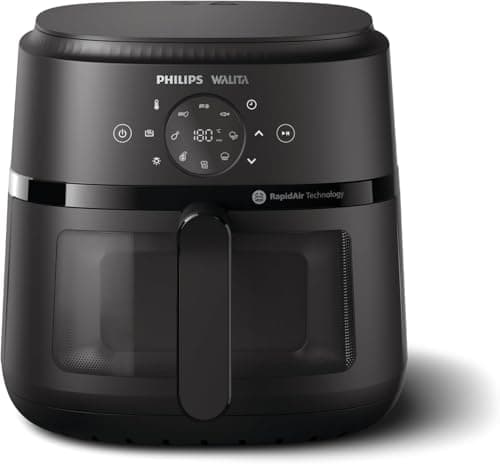 Fritadeira Airfryer Digital Série 2000 XL, Philips Walita, 6,2 litros, Tecnologia RapidAir, Preta