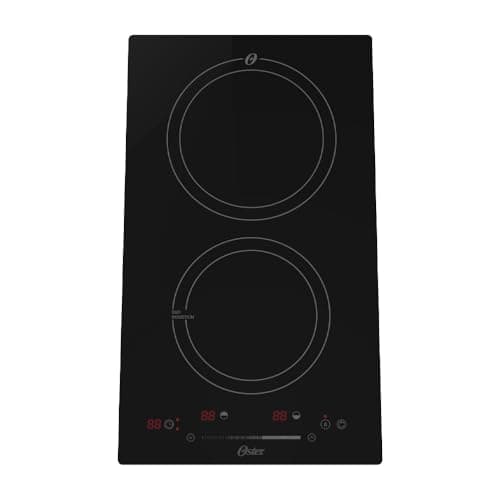 Cooktop por Indução Oster OTOP202 2 Bocas Touch Screen Vidro Cerâmico Preto 220V