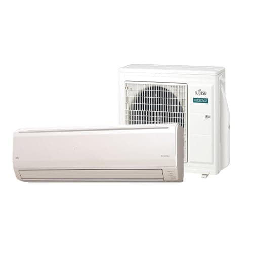 Ar Condicionado Split Hi Wall Inverter Fujitsu 24000 BTU/h Frio ASBG24CMBA 220V com unidade interna e externa branca
