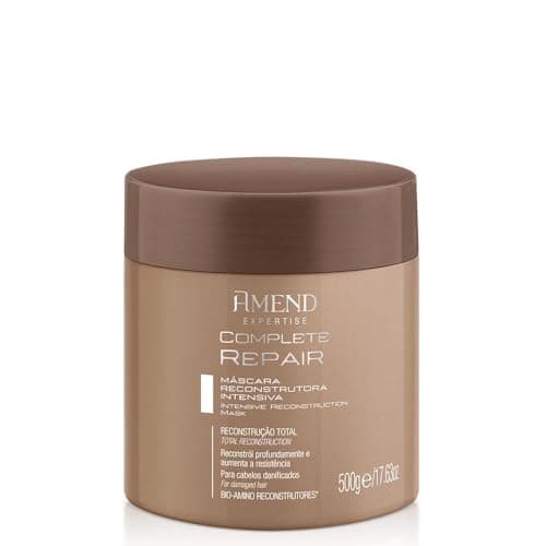 Máscara Reconstrutora Amend Expertise Complete Repair, 500g, Com Bio-amino Reconstrutores, Repara, Reconstrói E Protege Os Cabelos De Dos Futuros