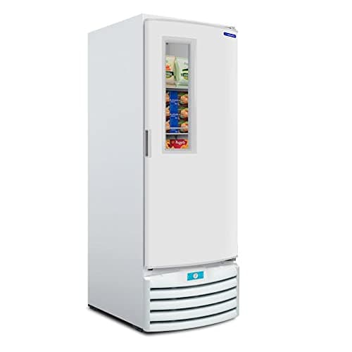 Refrigerador expositor branco Metalfrio 490 litros com porta de vidro