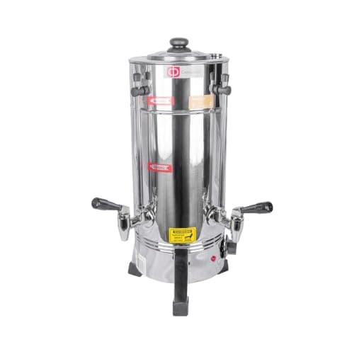 Cafeteira industrial de aço inoxidável de 02 litros Consercaf 127V com bicos de extração e visor de nível de água