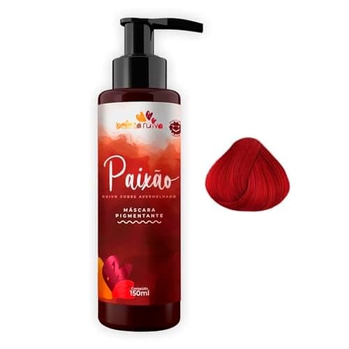 Beleza Ruiva – Tonalizante Paixão Ruivo Cobre Avermelhado 150ml | Cor Intensa e Duradoura | Brilho, Hidratação e Tratamento Vegano