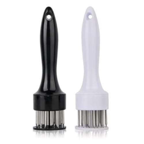 Amaciador Batedor de Carne com Furador Manual em Aço Inox Carne Macia Suculento - TYDA