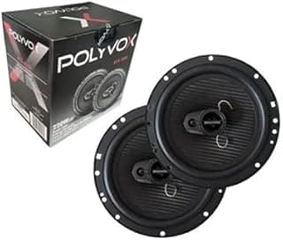 Par Alto-falante Polyvox 6 Polegadas Triaxial Atx 6050
