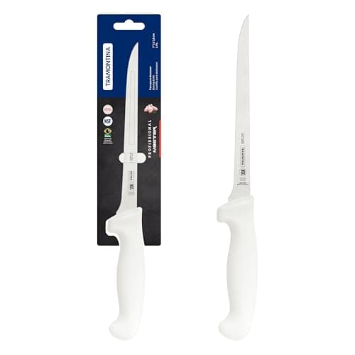 Faca Desossar Inox 7 Profissional, Tramontina, Profissional 24603187, Branco