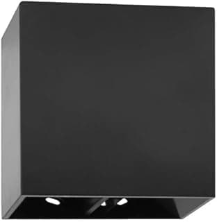 Arandela Slim Preta Externa Facho Duplo Ajustável LED 4W 3000K Branco Quente Bivolt