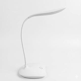 Luminária de mesa LED flexível com três níveis de intensidade, branco