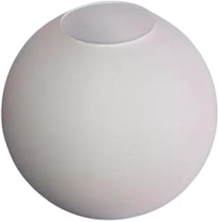 Globo de vidro fosco leitoso pendente tamanho 5x10