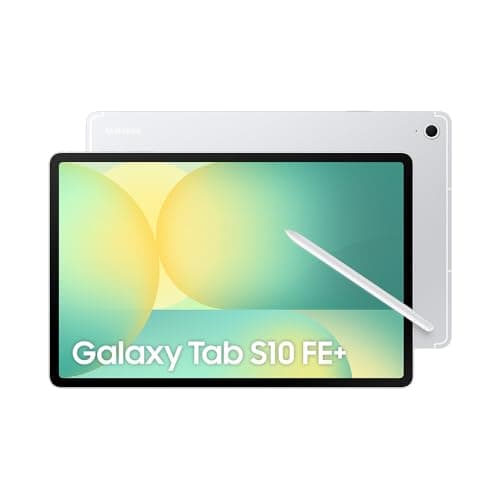Tablet Samsung Galaxy Tab S10 FE+ 5G em Prata com S Pen