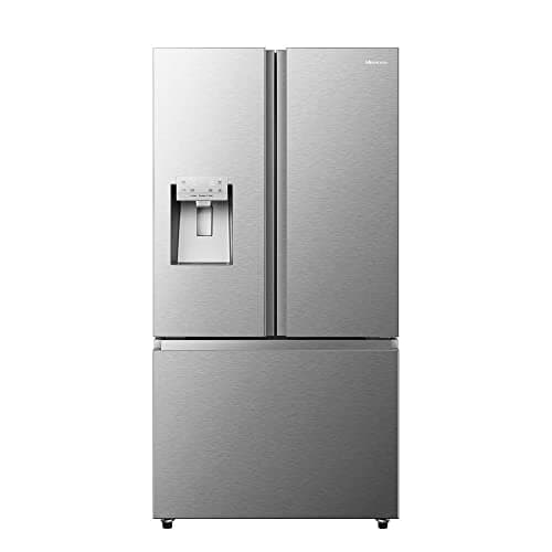 Refrigerador Hisense 536 litros French Door Inox com dispensador de água