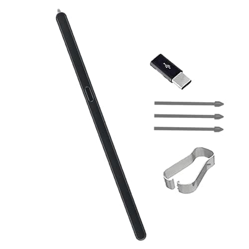 Z Fold 6 S Pen Fold Edition para Samsung Galaxy Z Fold 6 5G Stylus Pen S Fold 6 para Galaxy Z Fold 6 5G Stylus com pontas + adaptadores (preto)