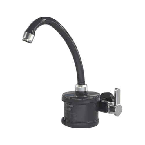 Torneira Elétrica Plus 4 Temperaturas de Parede 5500W 220V Preta e Cromado