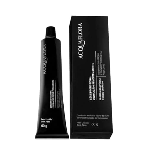 AcquaFlora 6.1 Louro Escuro Acinzentado Coloração Creme Permanente Acquaflora Acquaflora