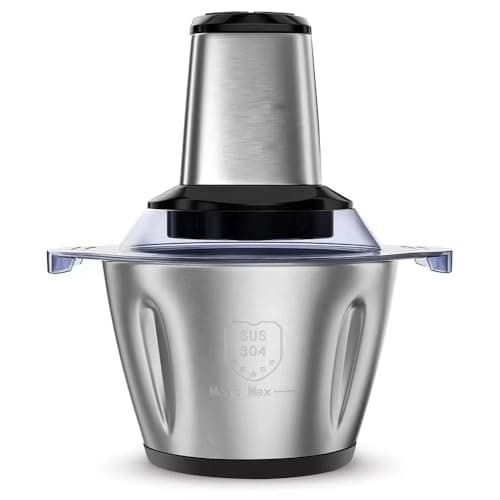 Moedor de Carne Elétrico Inox 3L 110V – Alta Potência, Lâminas Duplas e Fácil Limpeza