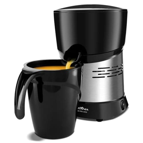 Espremedor de frutas Turbo Pro Britânia, 1,3L, preto, bivolt, frontal