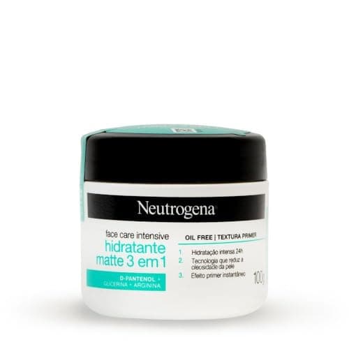 Neutrogena Hidratante Facial Matte 3 em 1 Face Care Intensive, 100g