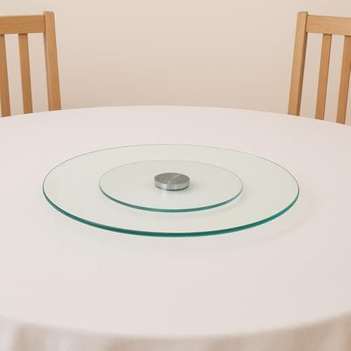 Prato Giratório Centro de Mesa 30cm Bailarina em Vidro Temperado Resistente Ideal Para Confeitagem e Decoração
