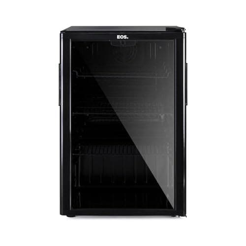 Refrigerador expositor vertical EOS 80 litros preto com porta de vidro
