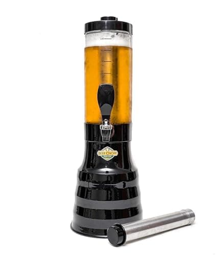 Torre Chopp 2 L Base Giratória Copo Removível 2 Refil Preto