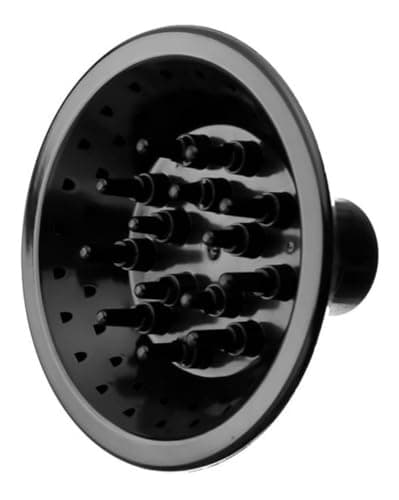 Difusor De Ar P/Secador Universal Cachos Profissional Cor Preto
