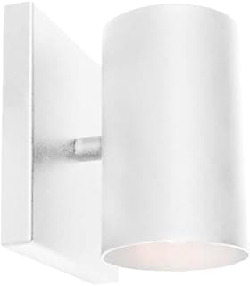 Arandela de parede branca com LED bulbo E27, iluminação quente e suave