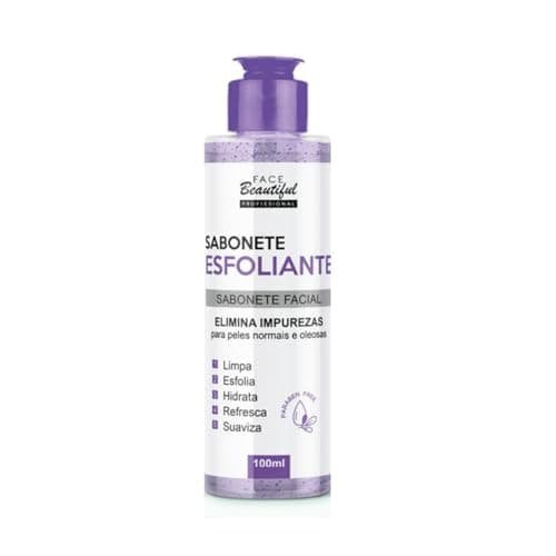 Sabonete Esfoliante Facial Líquido, Face Beautiful