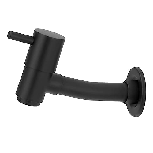 Torneira Black/Preto Tanque/jardim/lavatório Reta Metal