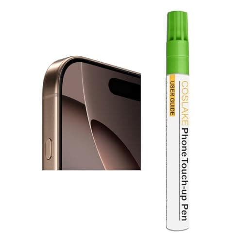 Caneta de retoque COSLAKE para iPhone com tampa verde e corpo branco
