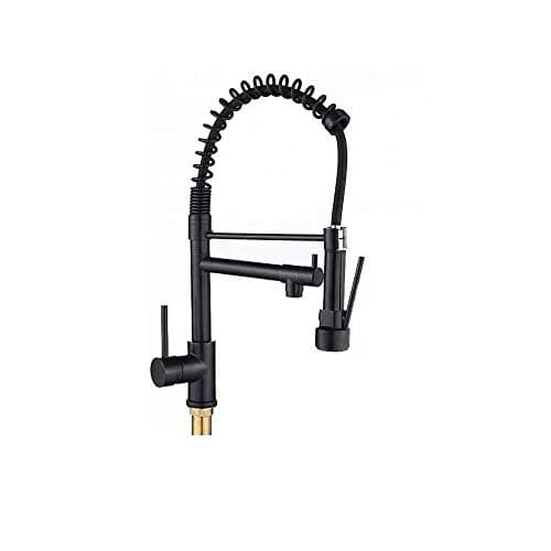 Torneira Gourmet Para Cozinha Monocomando Preta Fosca Black