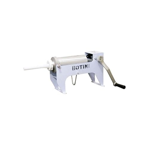 Ensacadeira manual BOTINI B2L para linguiça e embutidos, capacidade 2 litros, estrutura em metal branco