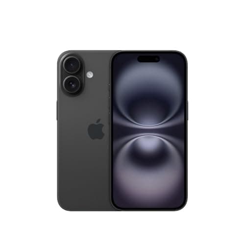 Imagem lateral do Apple iPhone 16 (512 GB) em preto