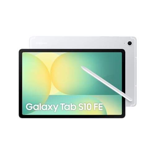 Tablet Samsung Galaxy Tab S10 FE, Prata, 128GB, 8GB RAM, Tela Imersiva de 10.9" 90Hz, Camera Traseira de 13MP, Câmera Frontal de 12MP Ultra Wide, Wifi 6, IP68, Android 15
