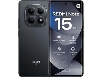 Smartphone Xiaomi Redmi Note 15 5G 256GB/8GB RAM - Preto