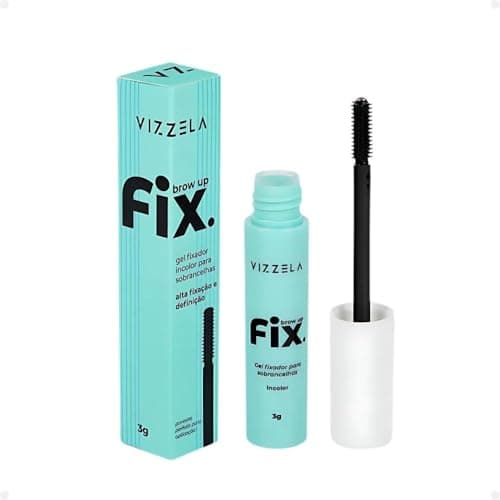 Brow Up Fix Gel Fixador de Sobrancelhas Vizzela Brow Lamination C/Pincel Preciso
