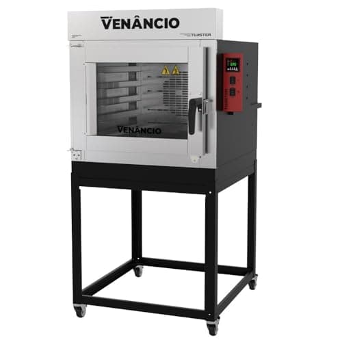 Forno Industrial Turbo Elétrico Venâncio Twister 5 Esteiras Exterior Aço Carbono Interior Inox com Cavalete Trifásico 220V FVT5E