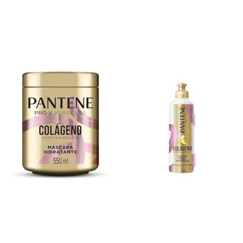 Máscara Hidratante Pantene Colágeno Hidrata e Resgata 550ml + Creme para Pentear Pantene Pro-V Colágeno Hidrata & Resgata 240 g