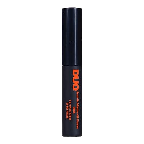 Cola para Cílios Postiços Duo 5g com Aplicador em Pincel – Tom Escuro, Fixação Forte e Longa Duração