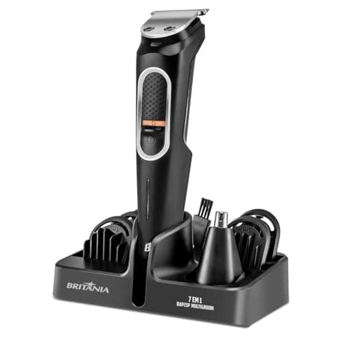 Aparador de Pelos Britânia Sem Fio Multigroom 7 em 1 BAP21P Bivolt