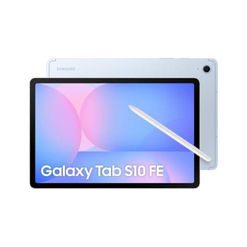 Tablet Samsung Galaxy Tab S10 FE, Azul, 10.9", Wifi, 128GB, 8GB RAM, Camera Traseira de 13MP, Câmera Frontal de 12MP Ultra Wide, Wifi 6, IP68, Android 15