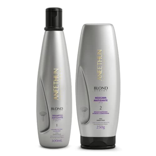 Shampoo e Mascara Matizante Aneethun Blond System