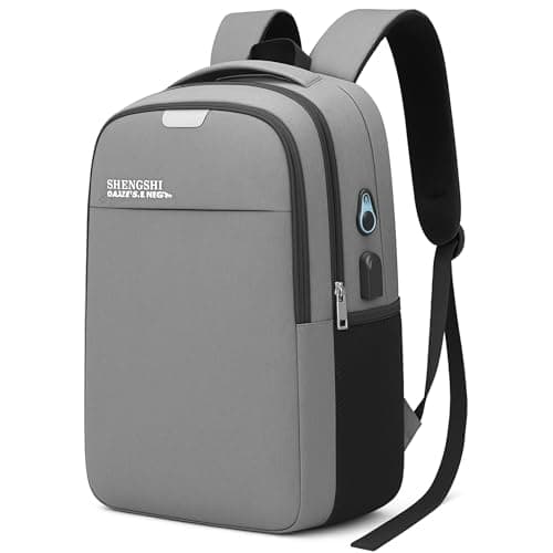 Mochila Executiva Unissex para Notebook até 15.6” - com Entrada USB e Passa-fio para fone – Ideal para Faculdade, Trabalho e Viagens – Antifurto, Reforçada e Confortável - Masculina e Feminina (Cinza)