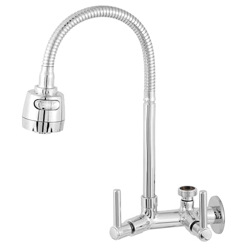 Torneira Com Adaptador De Filtro e Maquina De Lavar Cromada, Torneira Flexivel Gourmet Filtro