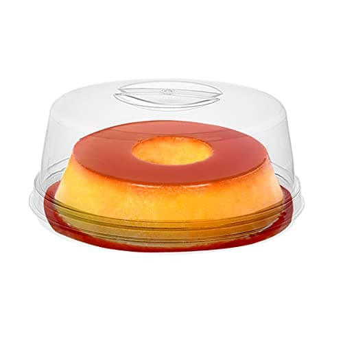 TT Porta Bolos Boleira Pequena Sem Pedestal Transparente