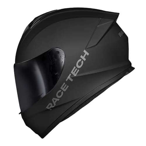 CAPACETE RACE TECH HIT MONOCOLOR PRETO FOSCO