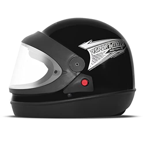 CAPACETE FECHADO PRO TORK SPORT MOTO LIGHT PRETO TAM. 58