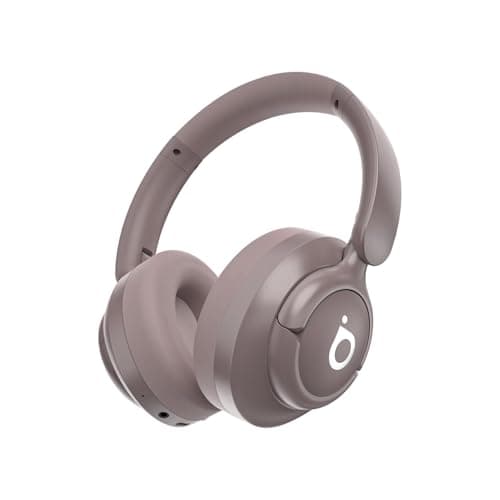Basike Fone de Ouvido Bluetooth, ANC Cancelamento de Ruído Ativo Headphone Bluetooth 5.4 Headset com Microfone, Certificação Hi-Res Audio, 30 horas reprodução, LE29 (Rosa)