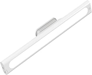 Luminária LED recarregável em forma de barra branca com cabo USB