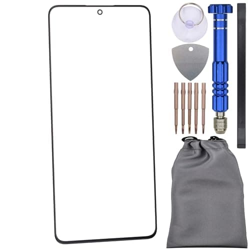 Substituição de tela de vidro com adesivo OCA para Xiaomi Redmi Turbo 3 preto vem com ferramenta de desmontagem