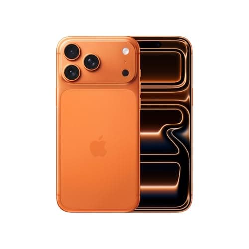 Imagem do verso do Apple iPhone 17 Pro Max (256 GB) na cor Laranja Cósmico